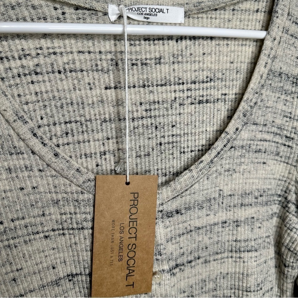 PROJECT SOCIAL T Reid Thermal Henley Size Large NWT - Picture 7 of 9